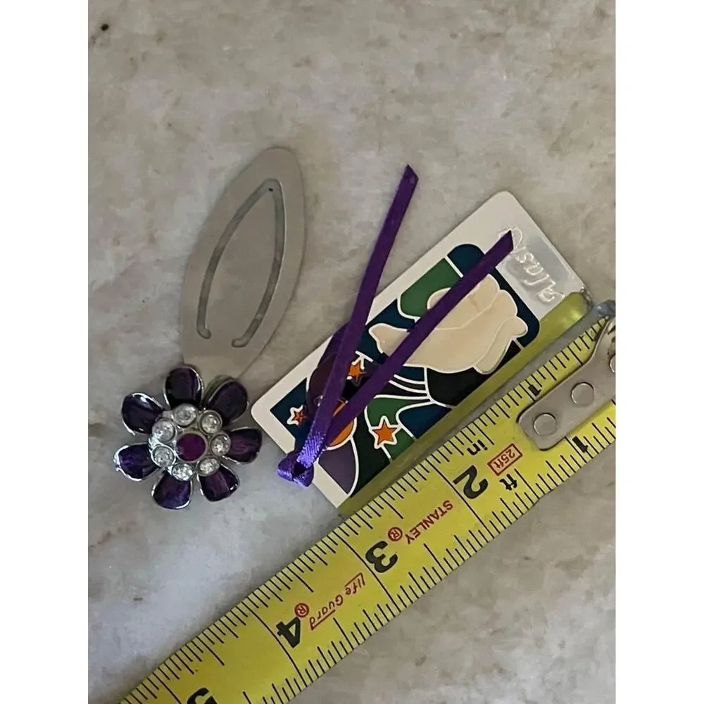 bookmarks x2 alaska and purple rhinestones